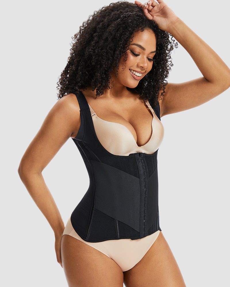 PowerMesh Double-Layer Waist Trainer Shapewear - Volutto