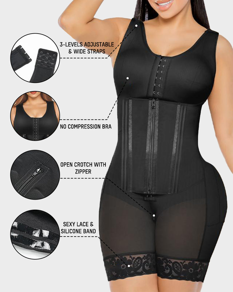 Fajas Colombianas Double Tummy Control Full Body Shapewear - Volutto