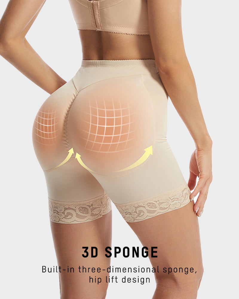 Premium Butt Lifting Shorts with Removable Hip Pads - Volutto