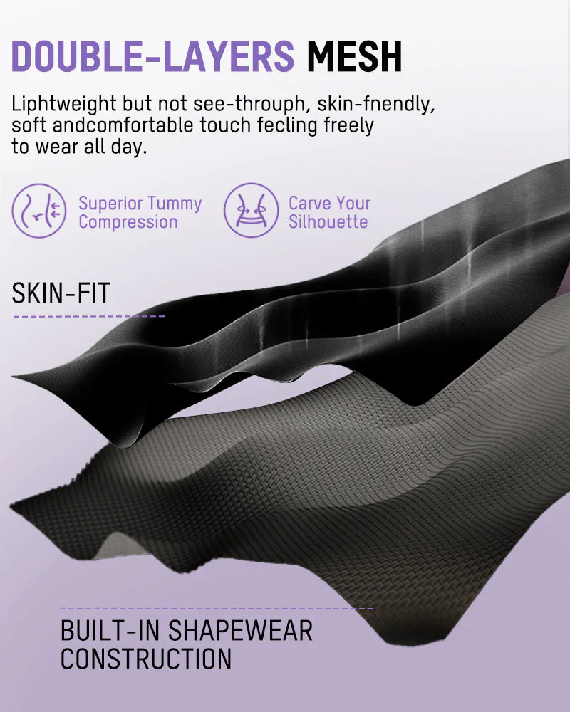 Comfort Sculpt Shapewear Bodysuit with Built-In Bra - Volutto