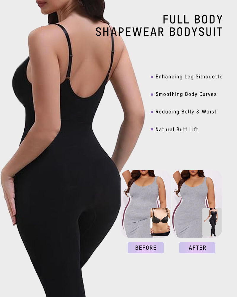 Seamless Waist-Cinching Shapewear Bodysuit - Volutto