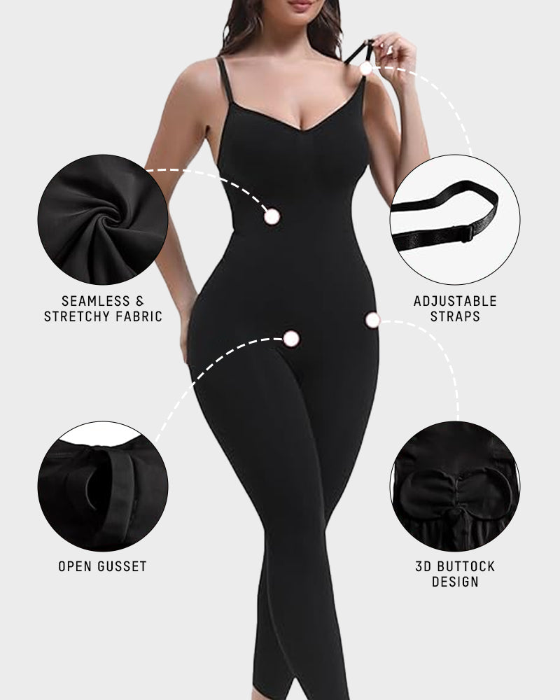 Seamless Waist-Cinching Shapewear Bodysuit - Volutto