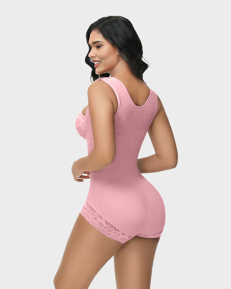 Seamless Zip-Front Full Body Corset Shaper - Volutto
