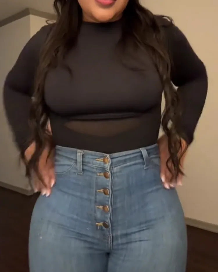 Mesh Tummy Tuck Body Triangle Shapewear