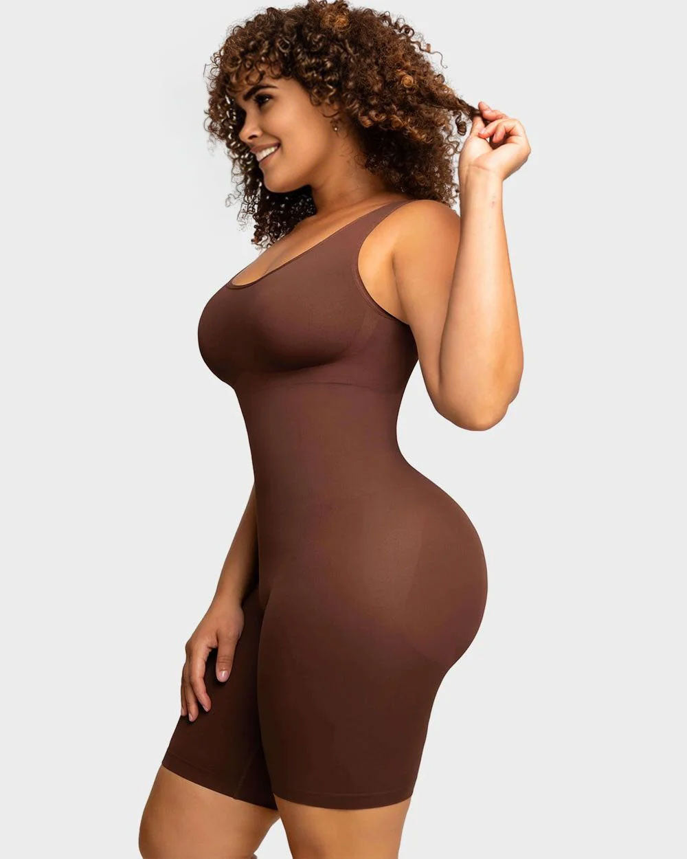 Seamless Sculpting Mid Thigh Bodysuit