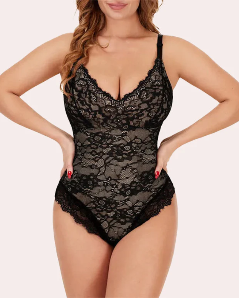 Plus Size Sexy Lace Bodysuits - Volutto