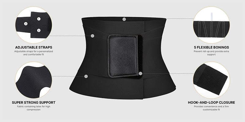 Triple Wrap Tummy Control Waist Trainer Belt - Volutto