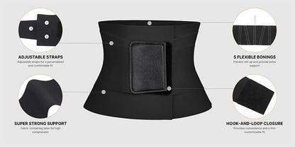 Triple Wrap Tummy Control Waist Trainer Belt - Volutto