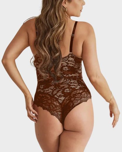 Plus Size Sexy Lace Bodysuits - Volutto