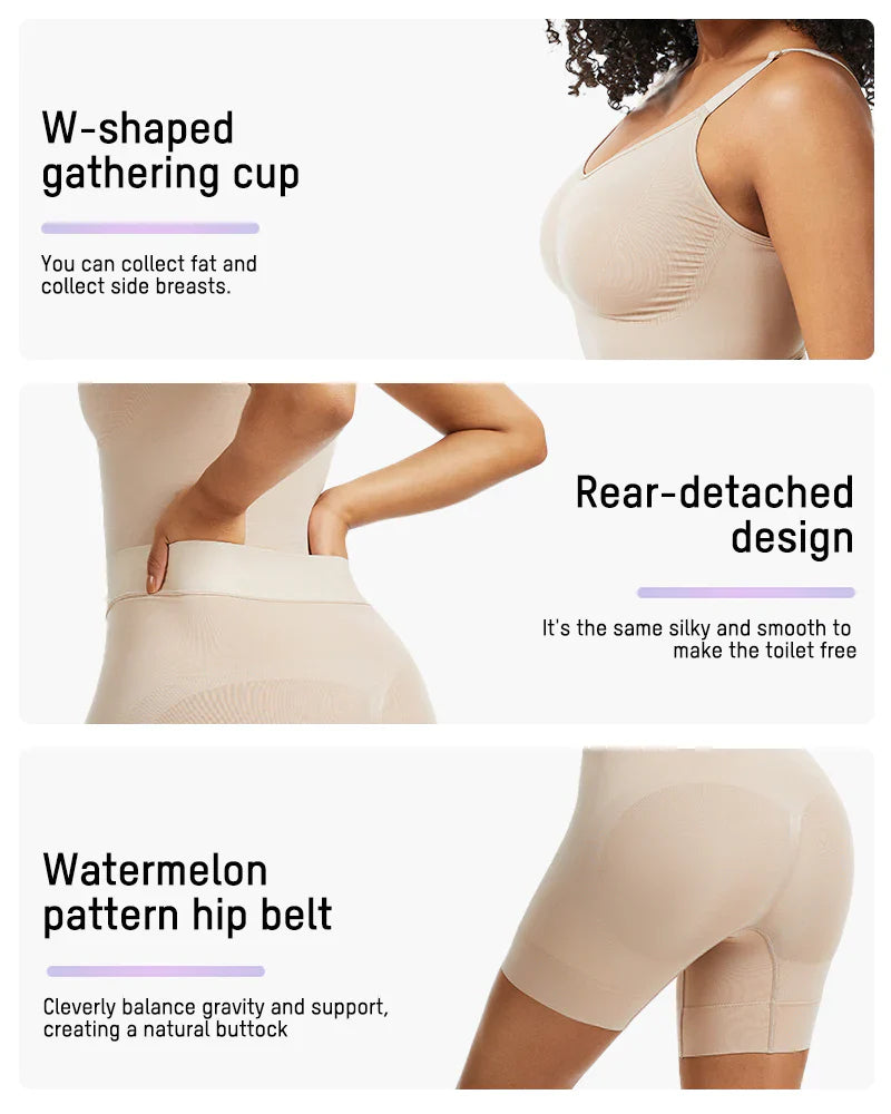 All-in-One Sculpting Bodysuit with Easy-Off Design - Volutto