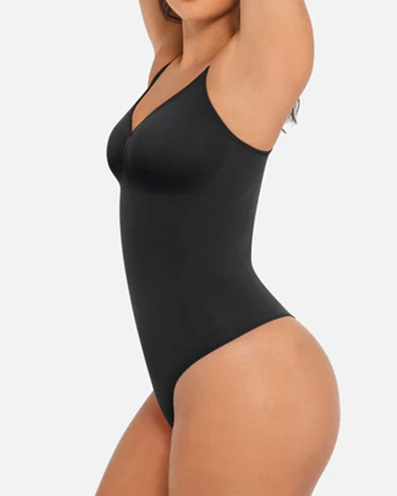 Tummy Control Bodysuit Seamless Sculpting Snatched Waist Body Suit Thong