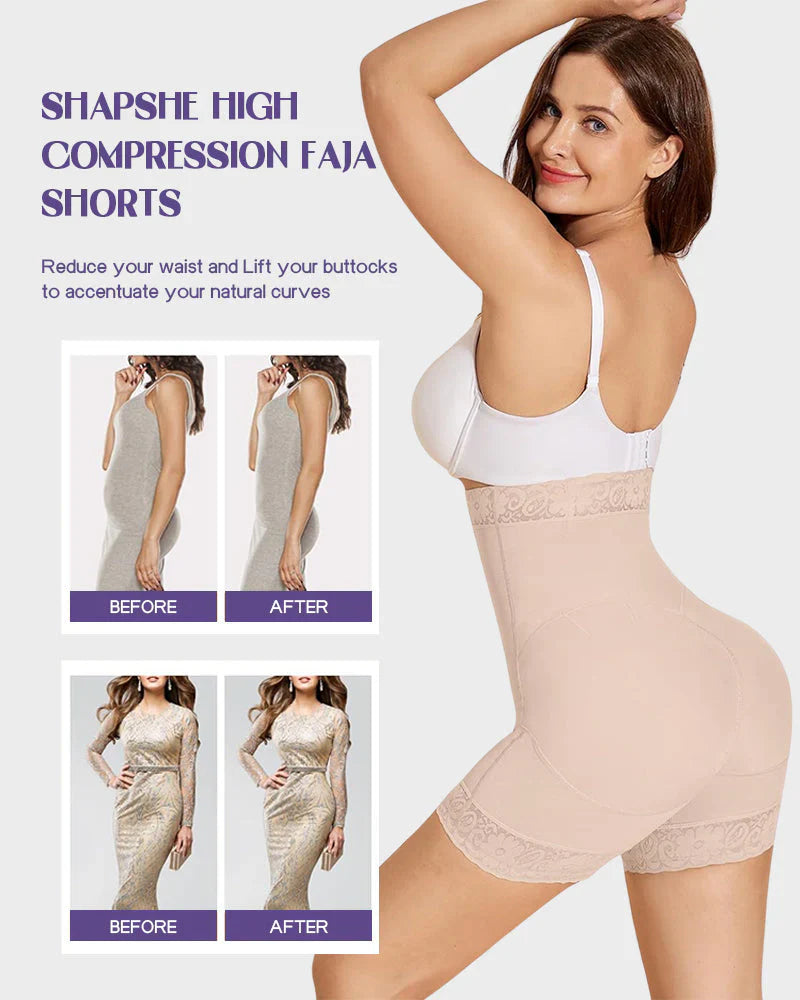 High Waist Shorts Thigh Slimmer - Volutto