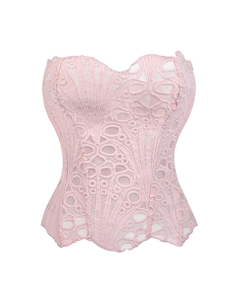 Lace Up Shapewear Tube Top Tummy Control Shapewear - Volutto