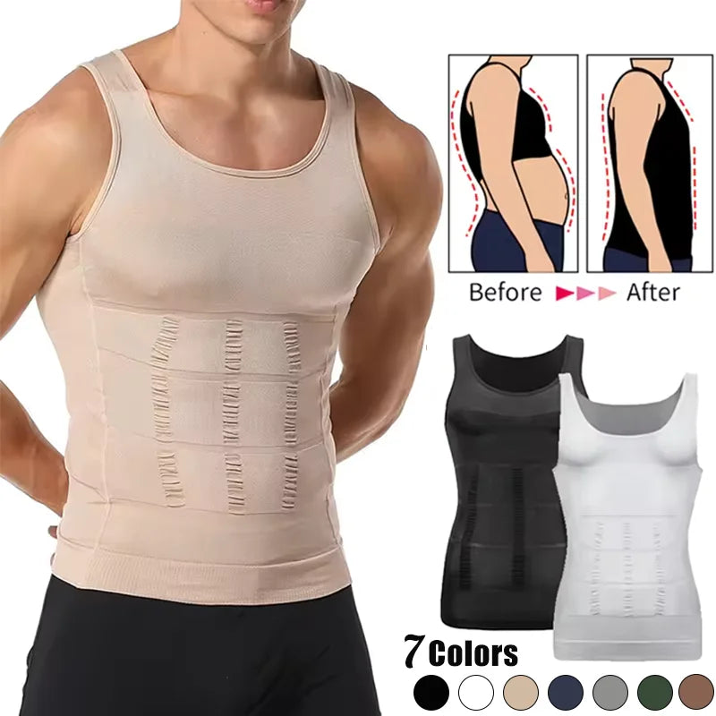 Mens Slimming Body Shaper Vest