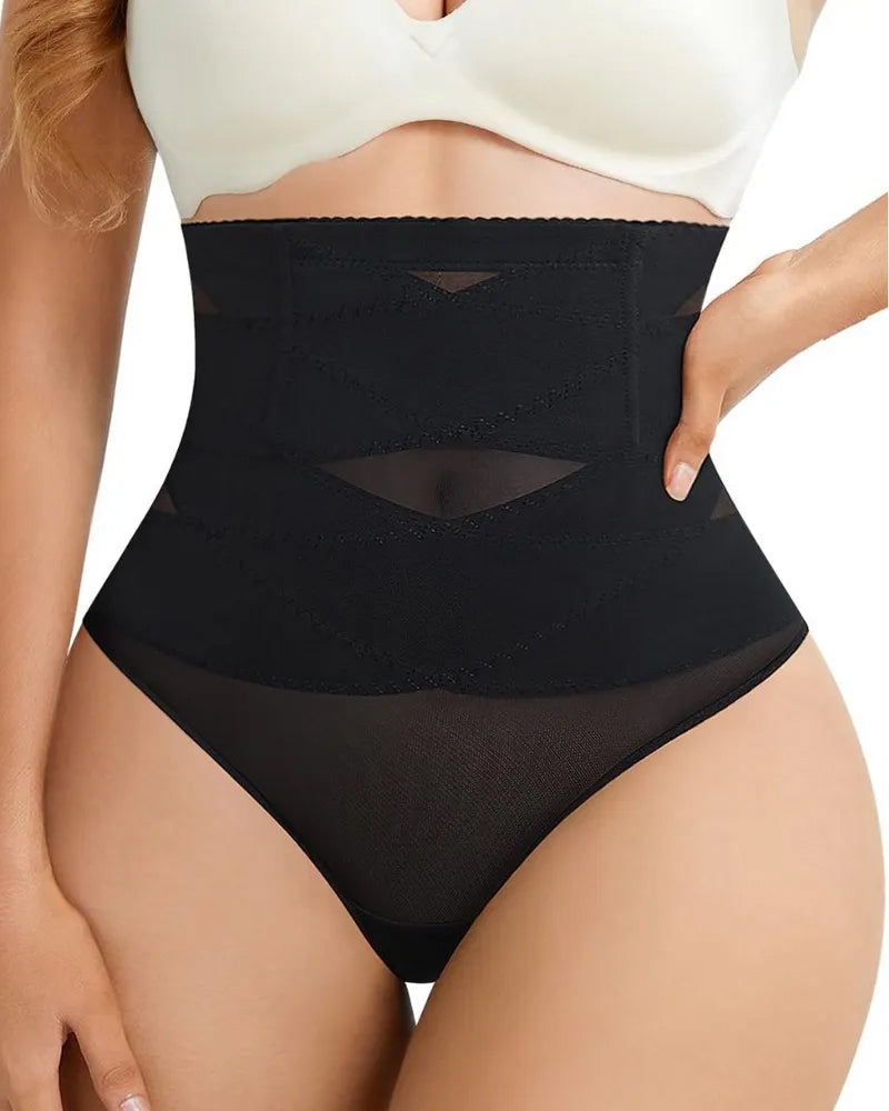 Cross High Waist Shaping Briefs - Volutto