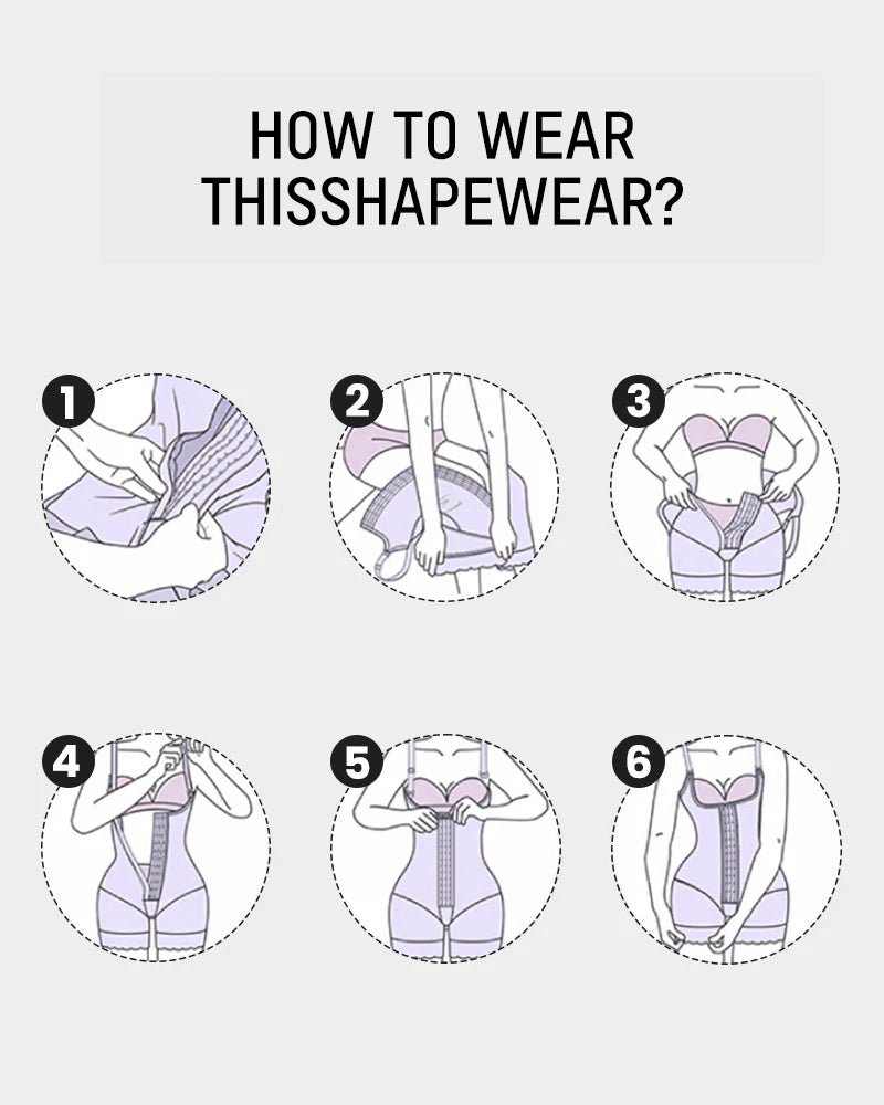 Tummy Control Butt Lifter Bodysuit BBL Fajas