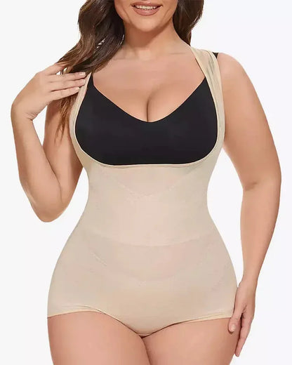 Mesh Tummy Tuck Body Triangle Shapewear - Volutto