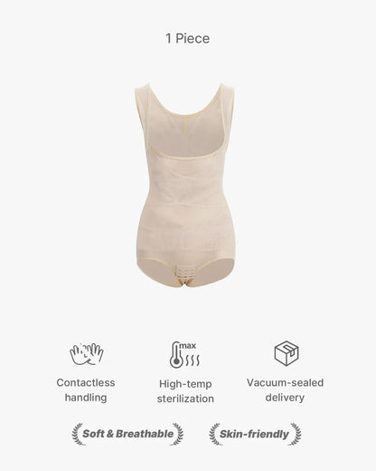 Mesh Tummy Tuck Body Triangle Shapewear - Volutto