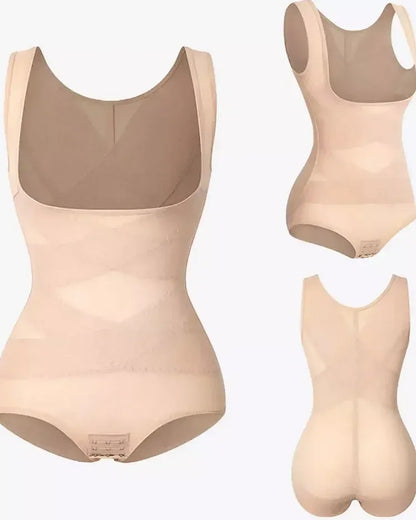 Mesh Tummy Tuck Body Triangle Shapewear - Volutto
