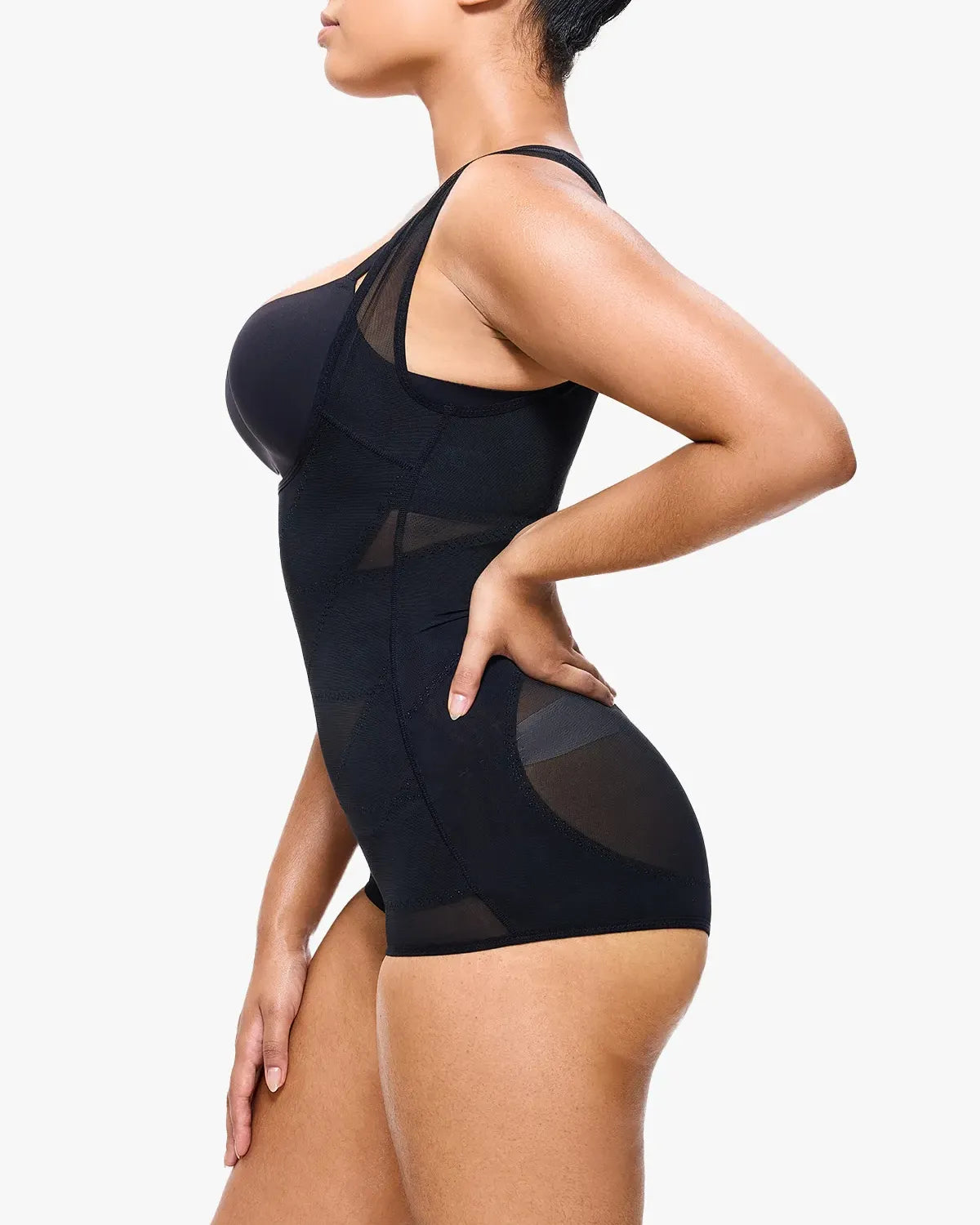 Mesh Tummy Tuck Body Triangle Shapewear - Volutto