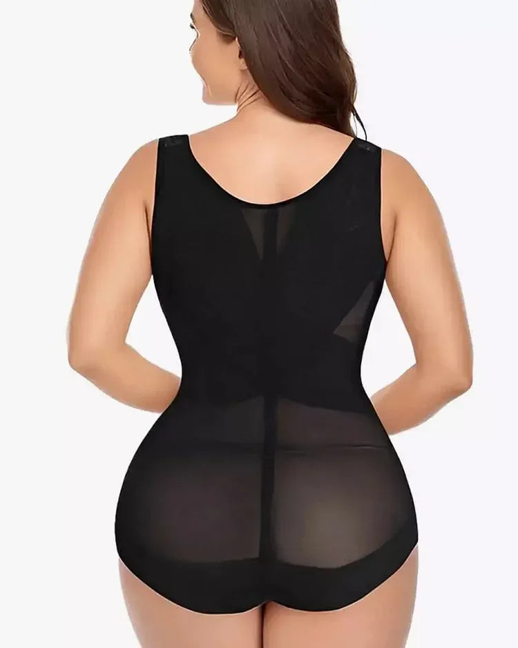 Mesh Tummy Tuck Body Triangle Shapewear - Volutto