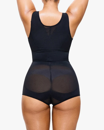Mesh Tummy Tuck Body Triangle Shapewear - Volutto