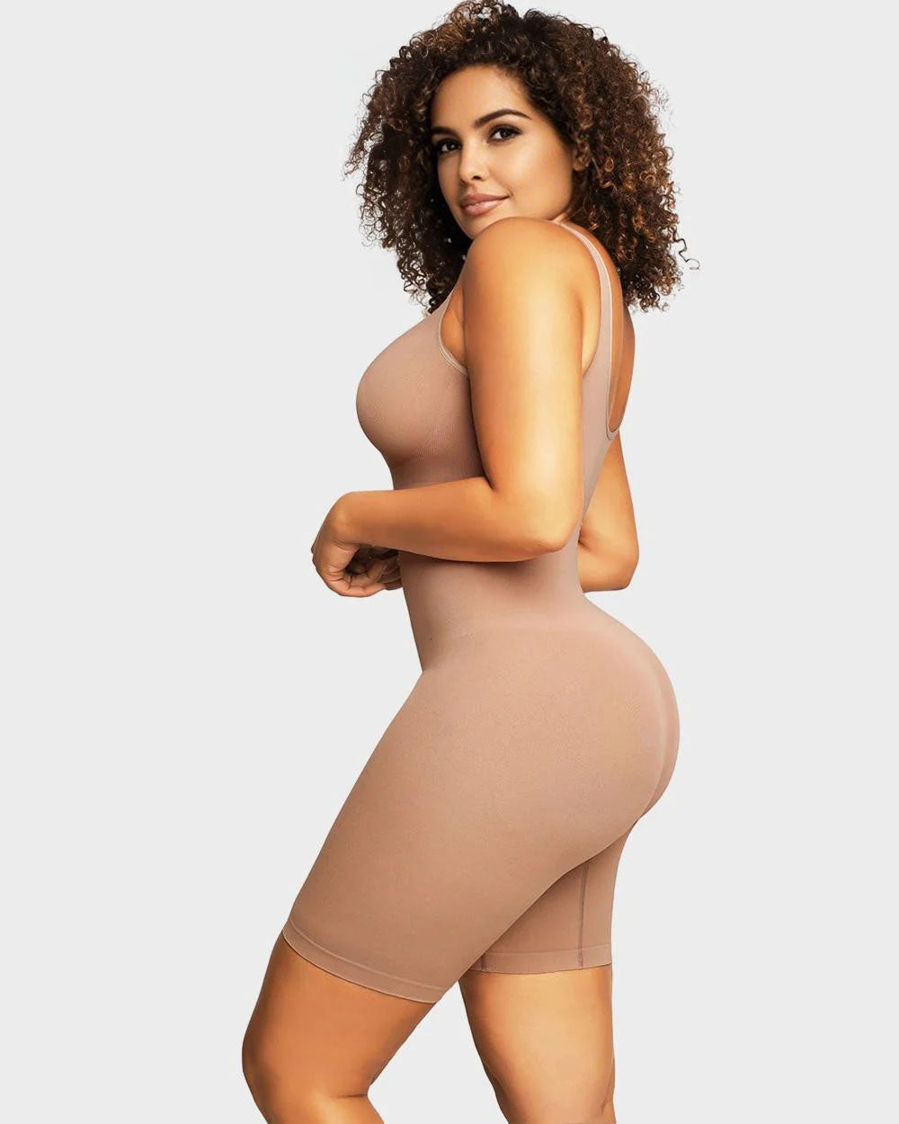 Seamless Sculpting Mid Thigh Bodysuit - Volutto