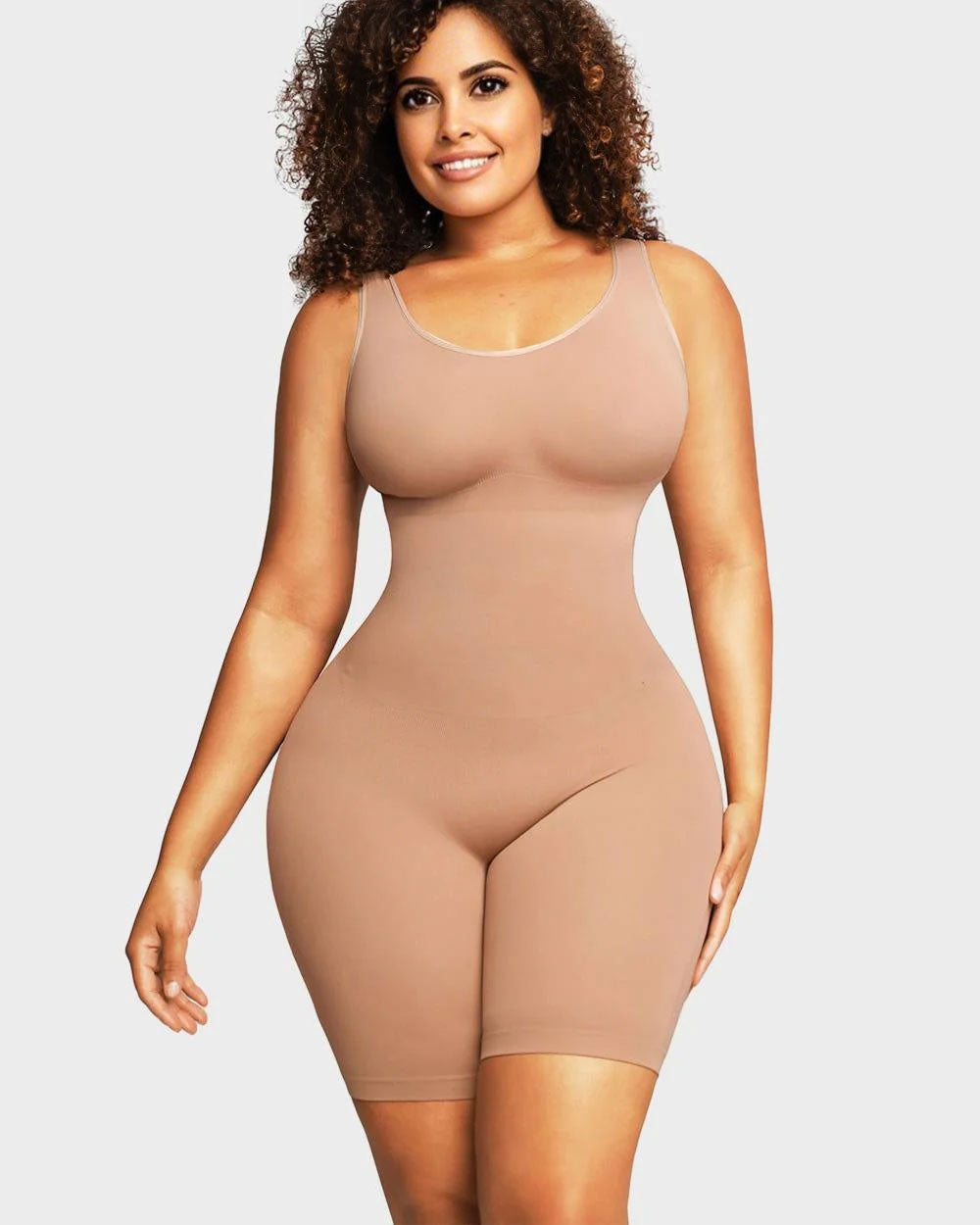 Seamless Sculpting Mid Thigh Bodysuit - Volutto