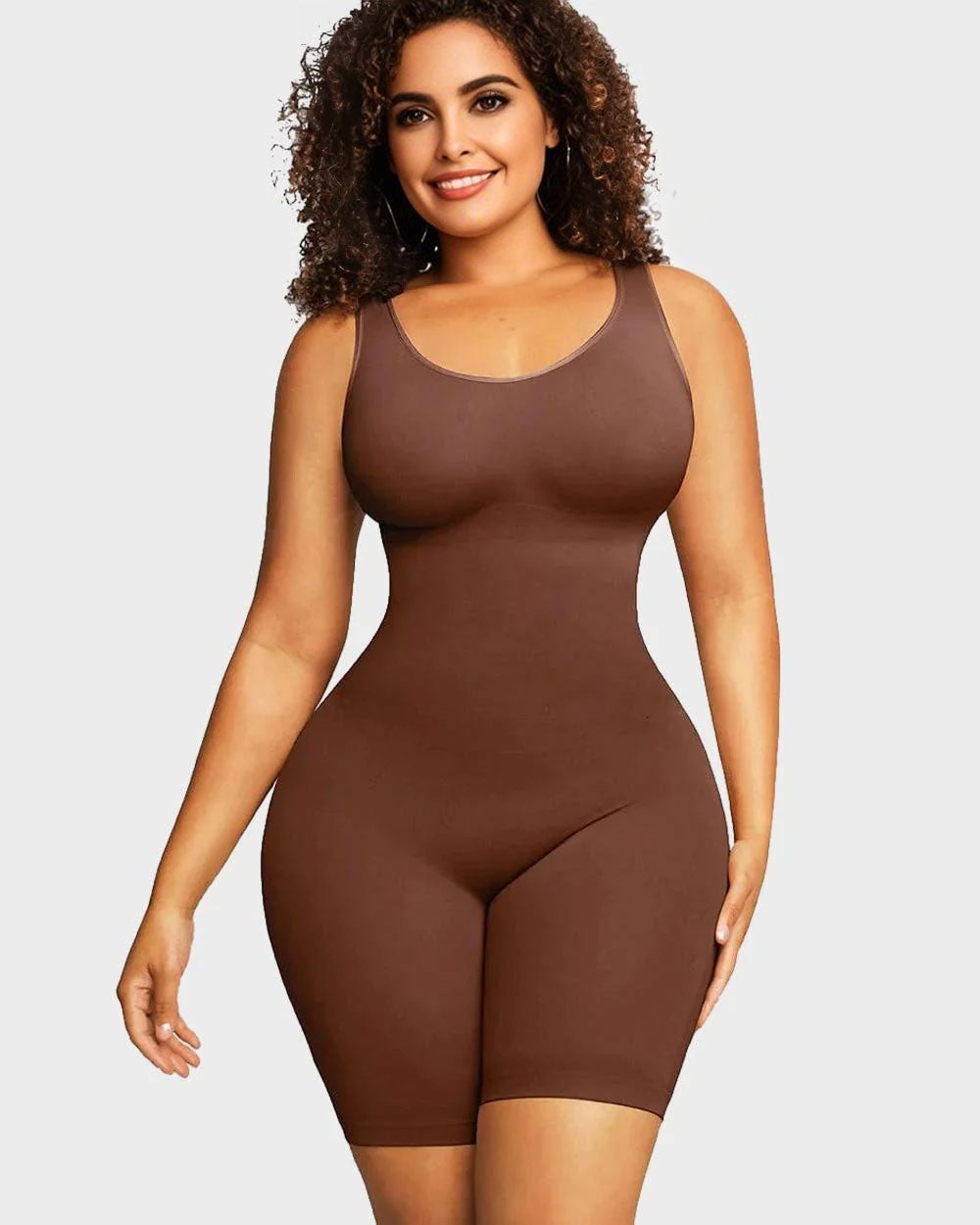 Seamless Sculpting Mid Thigh Bodysuit