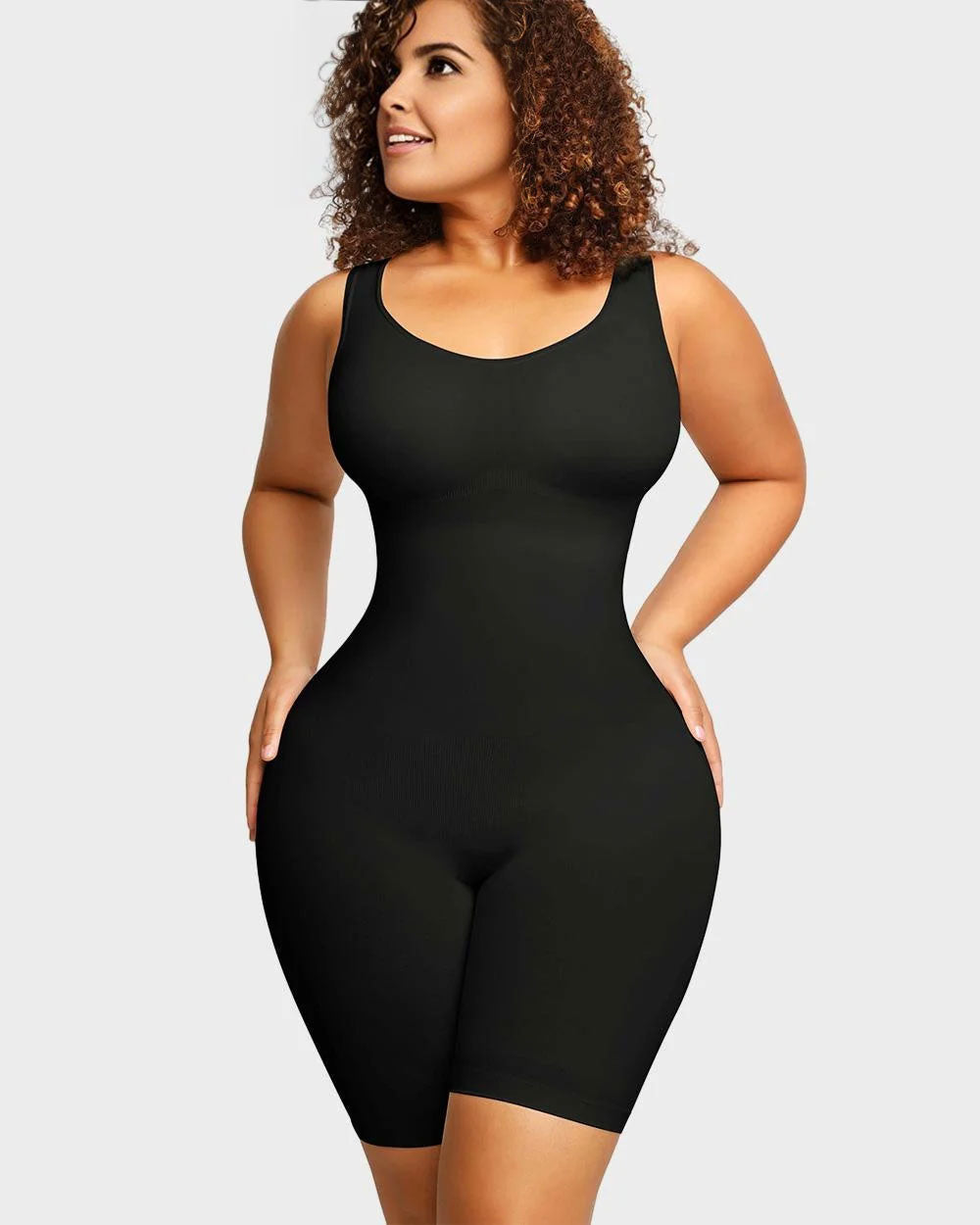 Seamless Sculpting Mid Thigh Bodysuit