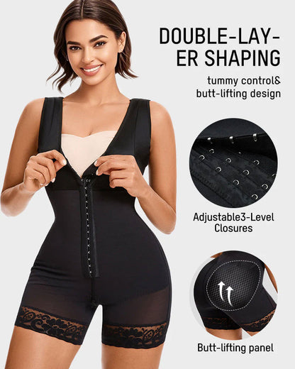 Flash Sale Extra Plus Size Shaper Bodysuit Tummy Control Shapewear With Bra - Volutto