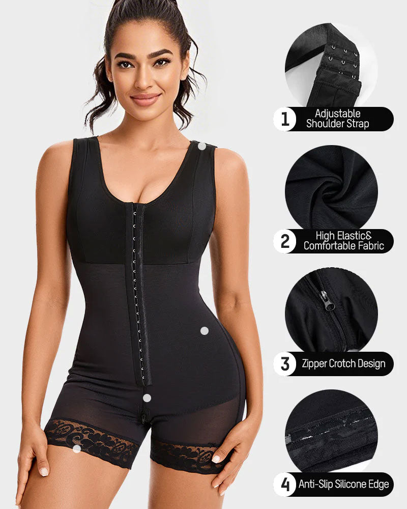 Flash Sale Extra Plus Size Shaper Bodysuit Tummy Control Shapewear With Bra - Volutto