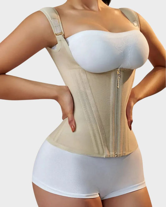 Double Waistband Corset Vest Waist Trainer - Volutto