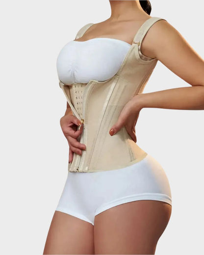 Double Waistband Corset Vest Waist Trainer - Volutto
