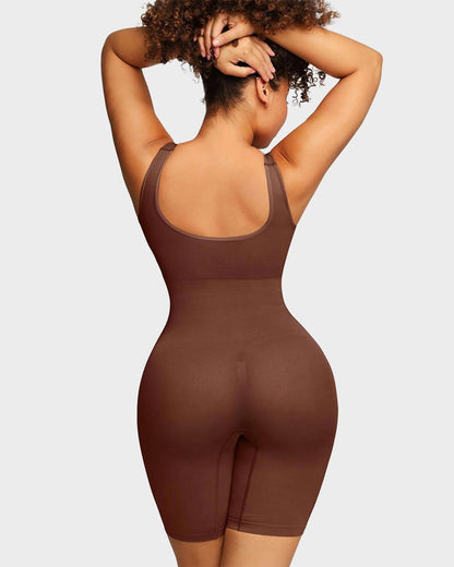 Seamless Sculpting Mid Thigh Bodysuit - Volutto