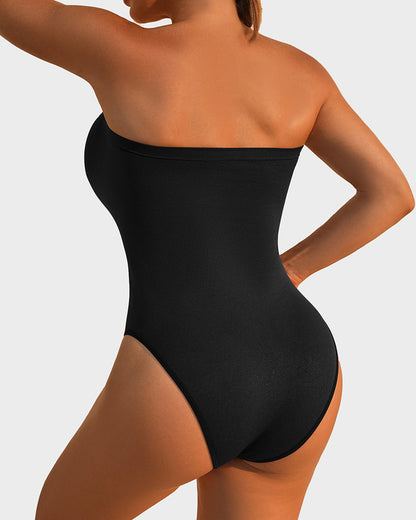 Strapless Tummy Control Sculpting Bodysuit - Volutto